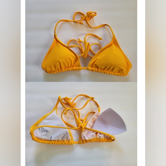 New with tags. Shein 4 piece Yellow Bikini set. Size S - Picture 6 of 9